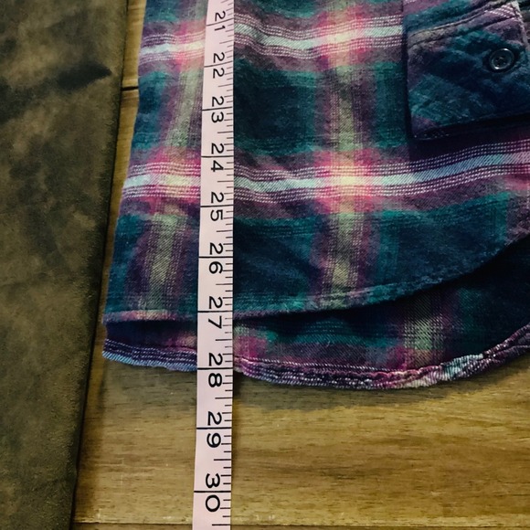 Rails Jackson Women's Plaid Flannel Button Up Shirt in Navy Pink Size Small - Picture 5 of 10